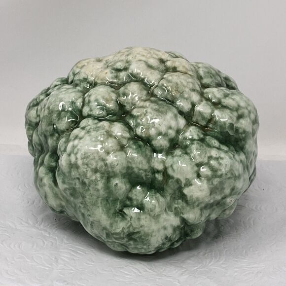 Vintage A Due Tosin Italy Majolica Ceramic Broccoli Art Pottery Vegetable 6x 4” - Picture 5 of 10